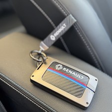 Zinc Alloy Leather Key Cover  Renault 5 Arkana Kadjar Clio Captur Megane Symboiz