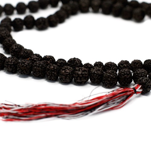108 rudraksha mala dark - rudraksha,
