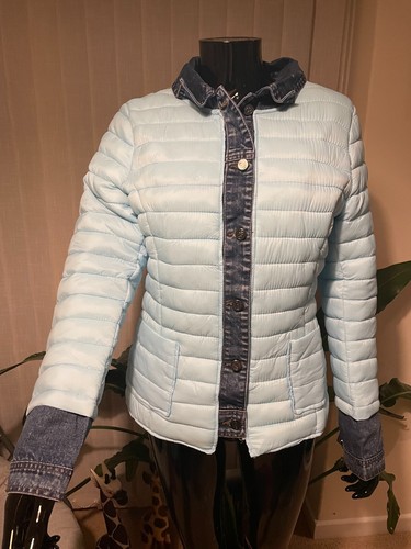 Women blue denim contrast - denim,