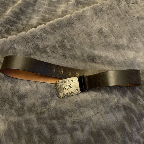 Armani exchange leather belt - exchange,