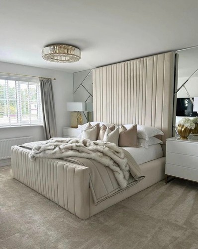 High headboard bed - bed, designer