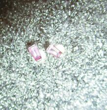 Birthstone February/ June light purple vintage earrings stud