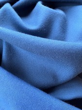 Peacock Blue Cavalry Wool Twill Cloth Fabric 135cm Wide