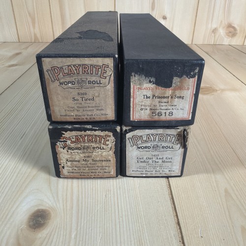 Lot player piano rolls - lot,