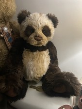 Charlie Bears  Rolo Retired Tags Isabelle Lee Panda with bag and tag protector. 