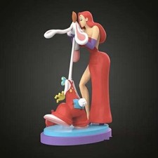 JESSICA AND ROGER RABBIT 3D Model Figure 20CM