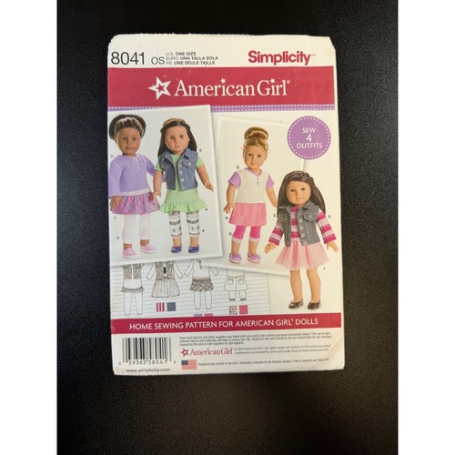 Simplicity 8041 american girl - simplicity,