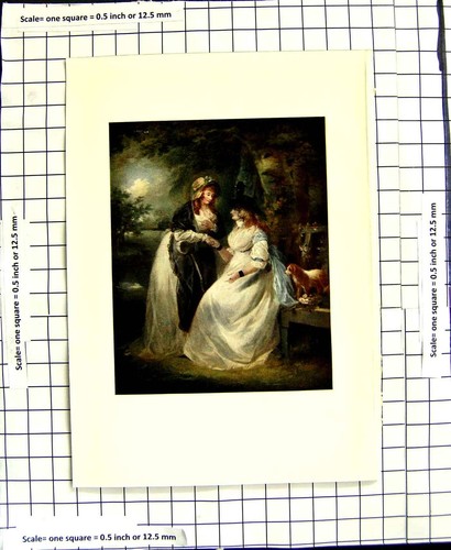Original old antique print - original,