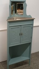 Gustavian Antique Mirrored Corner Cabinet With Key Farrow & Ball Oval Room