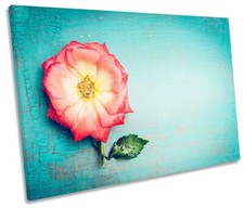 Blue Flower Floral Picture CANVAS WALL ART Print