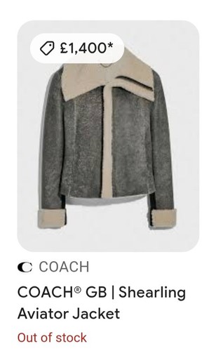 Coach shearling aviator - coach,