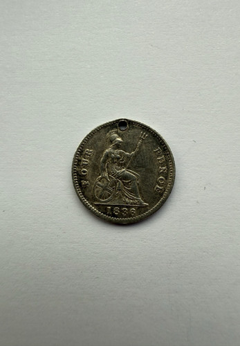 1836 four pence groat 925 - 1836, 0.925