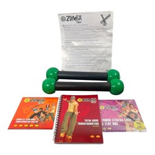 Zumba Fitness Set Toning Sticks & Total Body Transformation 4 DVD Set
