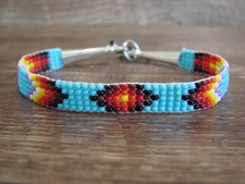 Native American Hand Beaded Bracelet by Cleveland
