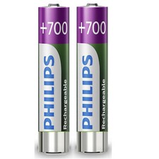 2 x AAA Rechargeable  Phillips