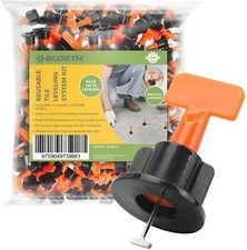 BLOSTM Reusable Tile Levelling System Tool Kit Spacer Leveller Floor Clips x50