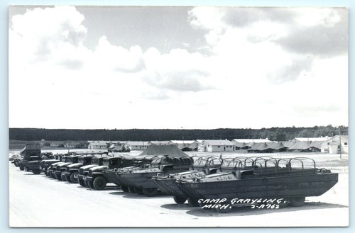 Postcard rppc camp - postcard,