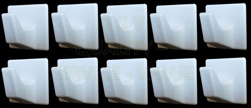 Self adhesive hooks white - self,