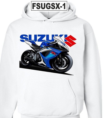 Hoodie sweatshirt gsxr white - sweatshirt,