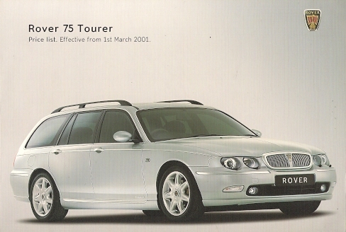 Rover tourer price list - rover,