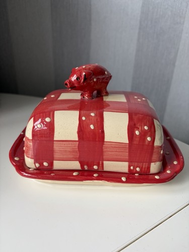 Vintage studio pottery pig
