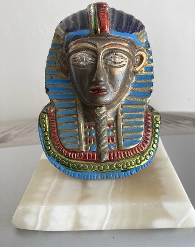 Metal bust ancient - of, egyptian