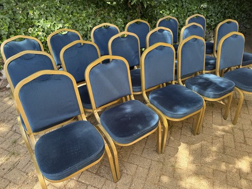 Lot blue fabric - of,