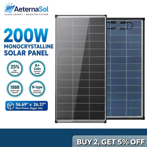 Aeternasol 200w bifacial - bifacial, solar
