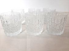 Whitefriars Glacier large whisley tumblers x 6