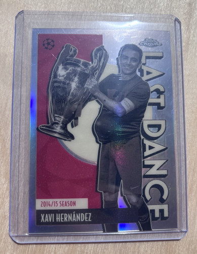 Topps chrome xavi hernández - chrome,