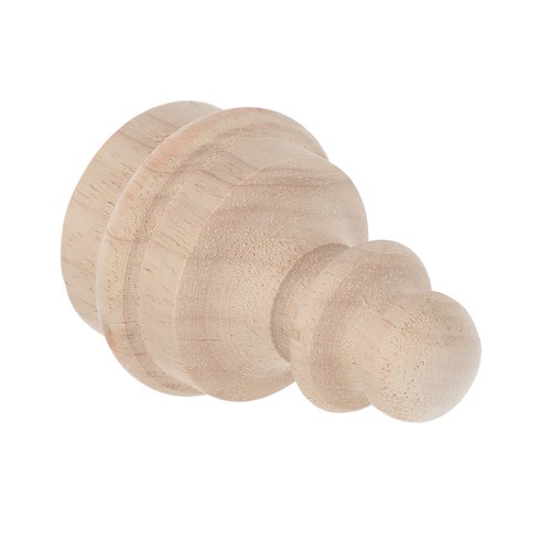 Unfinished wood finials - wood,