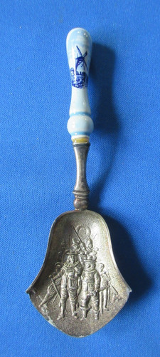 Vintage dutch silver tea caddy - vintage,