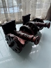Large Carved Vintage Dark