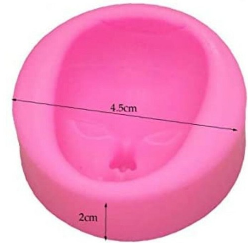 Girl face silicone fondant - ,