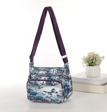 Ladies Women Crinkle Nylon S-Medium Messenger Cross Body Shoulder Girl Hand Bag