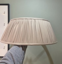 Laura Ashley Beige Pleated Oversized Extra Large Lampshade