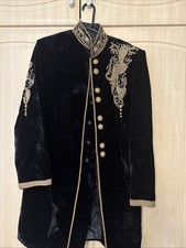 Men Sherwani Black 36 Chest