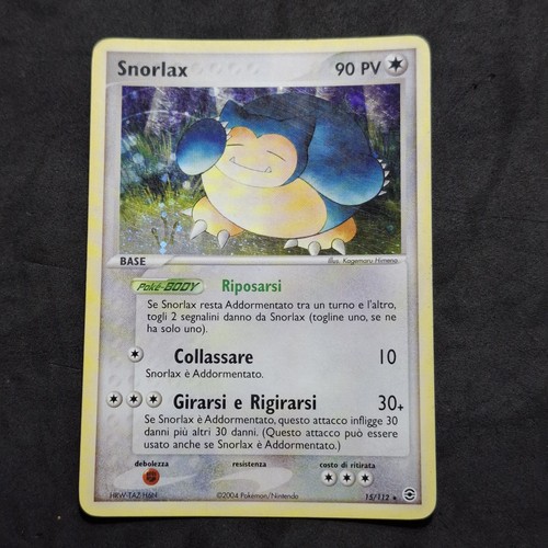 Snorlax 112 red - fire, green