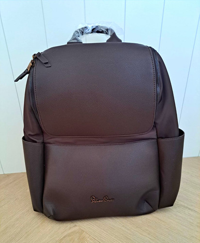 Silver cross brown solid vegan - cross,