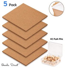 5 Pack, 30cm Square Cork Board