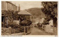 Manor Street Dittisham street scene photo Sweetman postcard Dartmouth Devon