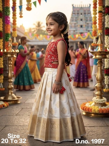 Pattu pavadai indian girls - indian, girls'