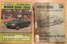 Rover 2000 & 2200 SC & TC and Rover 2000 Workshop Manuals. 