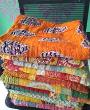 10 PC Wholesale Lots Throw Blanket Kantha Quilt Indian Vintage Cotton Bedspreads