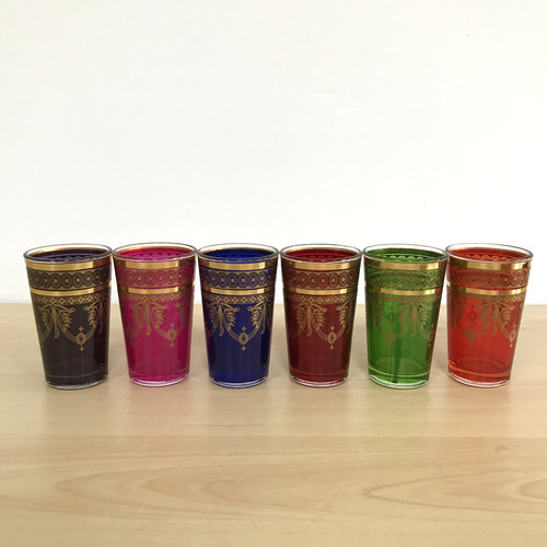 Ornate tumbler glasses 6 - tumbler,