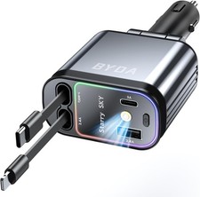 4 in 1 Retractable Car Charger