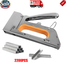 Heavy Duty Tacker Stapler Upholstery Staple Gun Fabric Wood Craft 2200x Staples