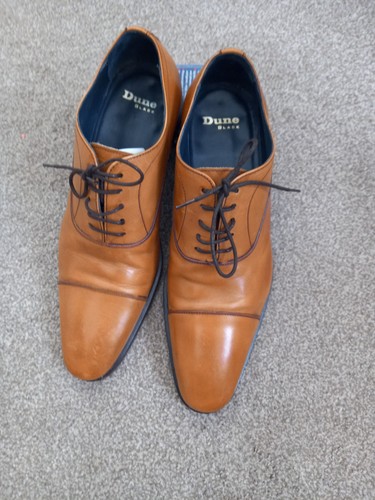 Dune black tan leather shoes - tan,
