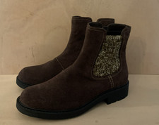 Clarks Collection Opal Sky Ankle Boots - Brown - Suede Leather - UK 5 D EU 38