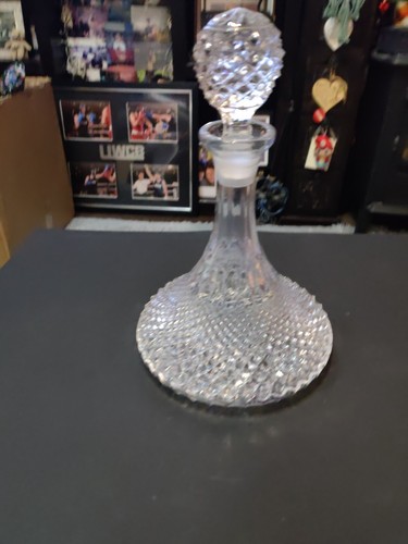 Ships decanter vintage glass - ships, decanter,